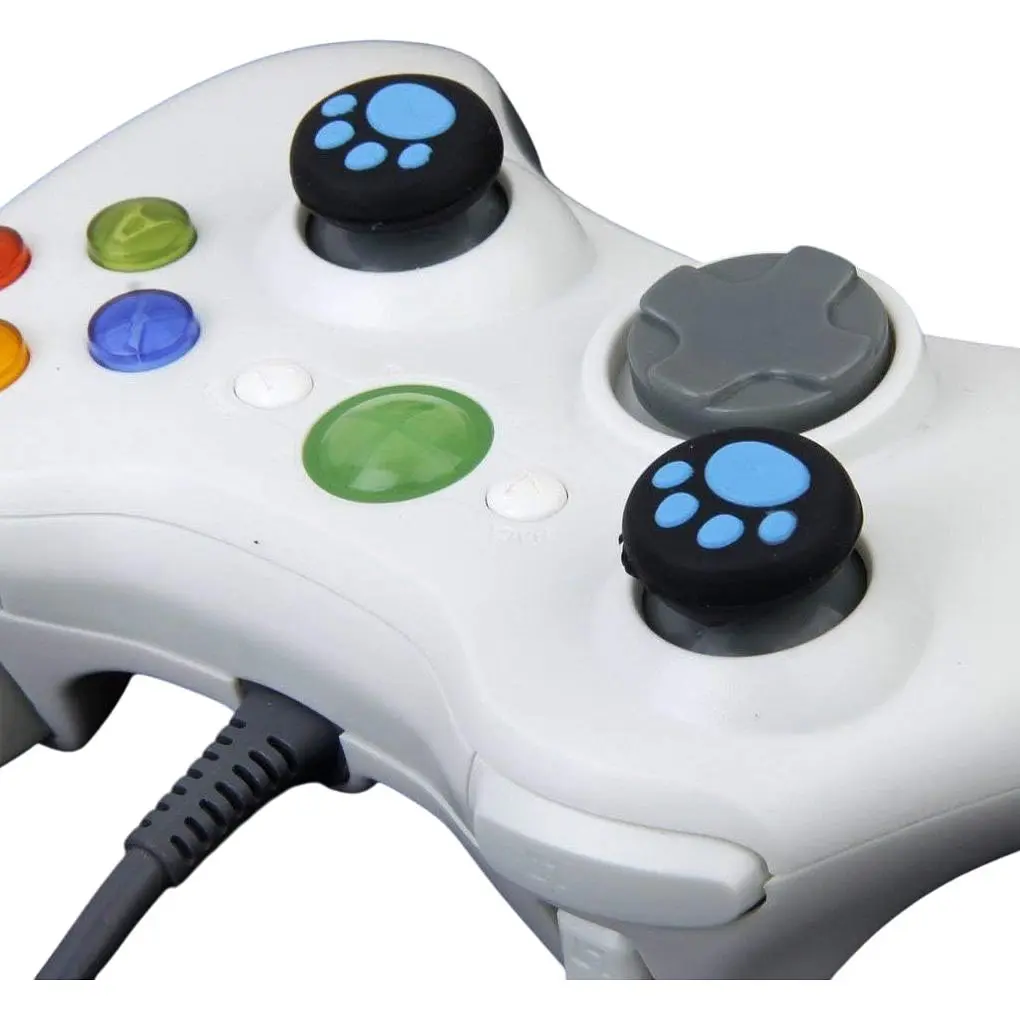 Накладки на стіки Thumb Grips 2-pack для PS4-PS5-Xbox FootPrint Blue [47553] - фото 3