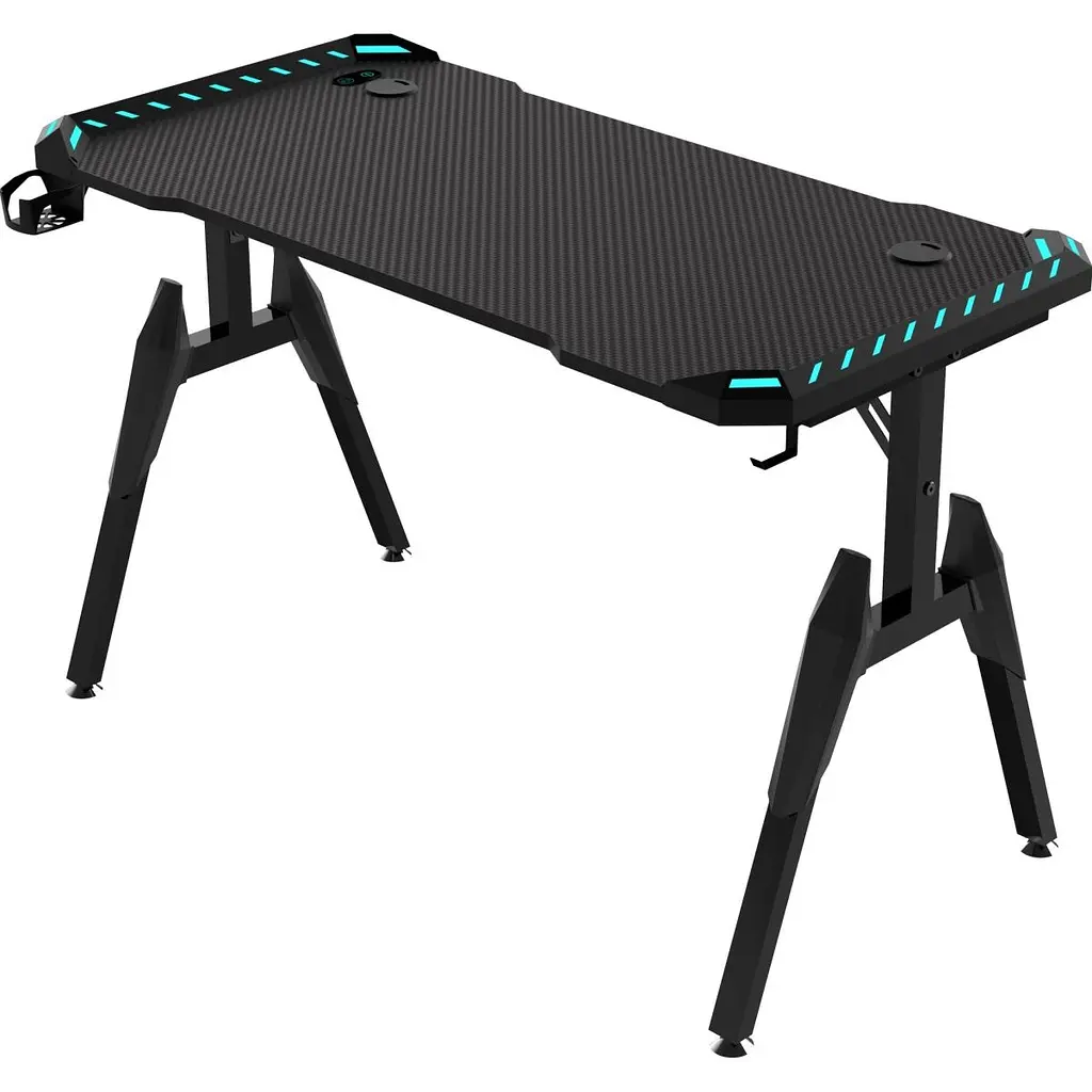 Комп'ютерний ігровий стіл GT Racer T-1244 Black [125839] - фото 3