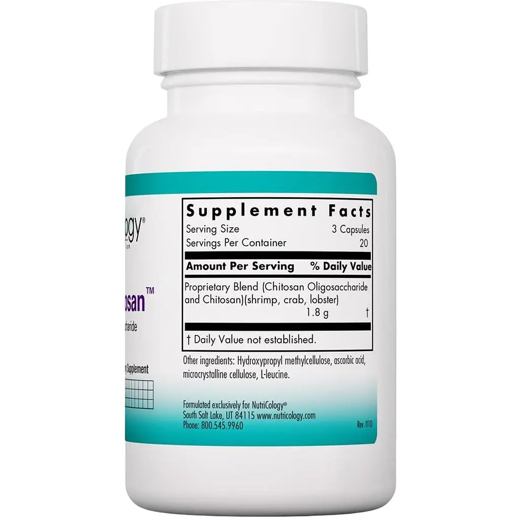 Микрохитозан Nutricology MicroChitosan для похудения 60 капсул (ARG-55990) - фото 2