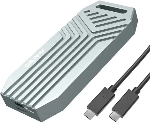 Кишеня зовнішня Maiwo, Grey, M.2, Type-C 4.0, 1xM.2 NVMe, формат 2280, алюмінієвий корпус (K1695)