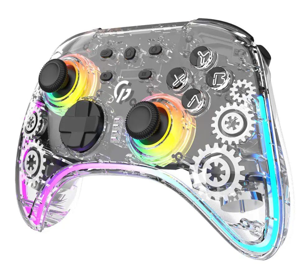 Геймпад джойстик GamePro GP-X13-T Xinput Bluetooth/2.4G/USB (Switch/PC/iOS/Android) Transparent - фото 18