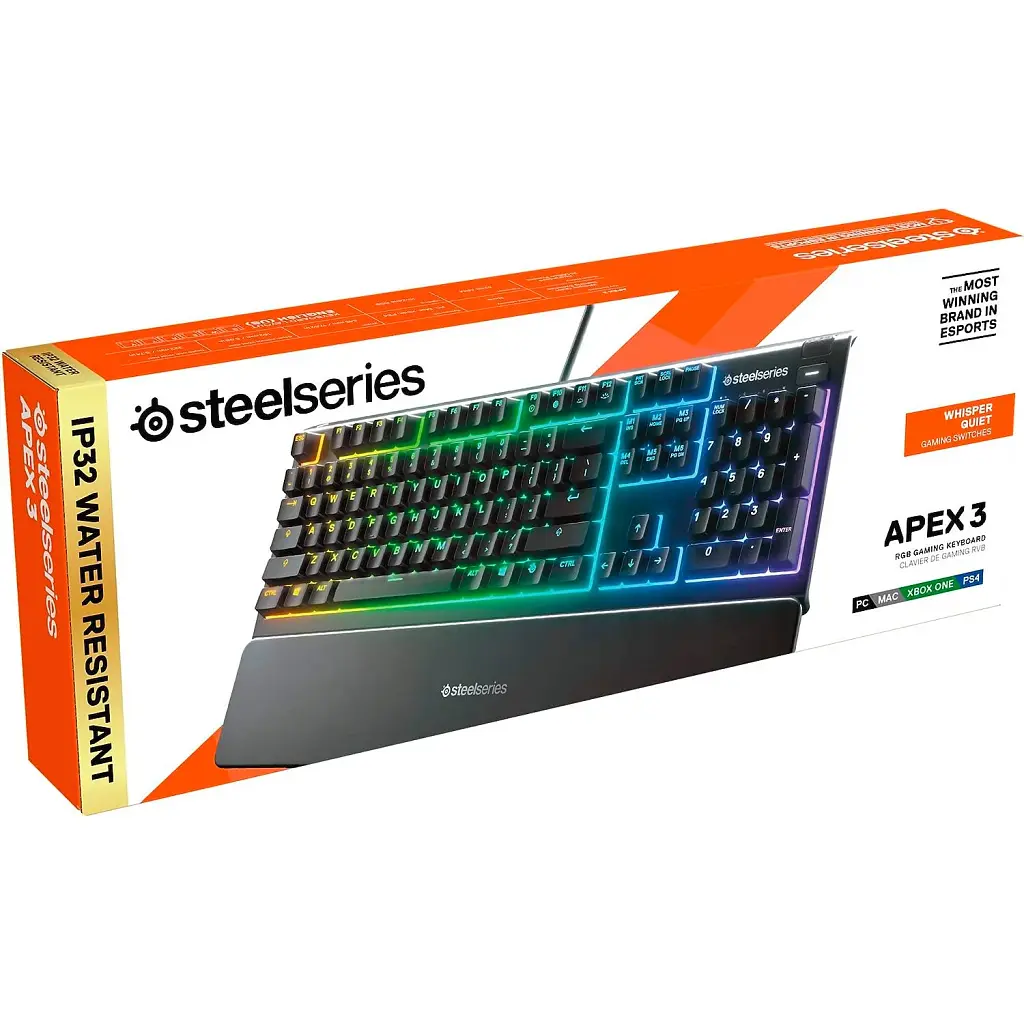 Клавіатура SteelSeries Apex 3 UA (64795) [104680] - фото 14