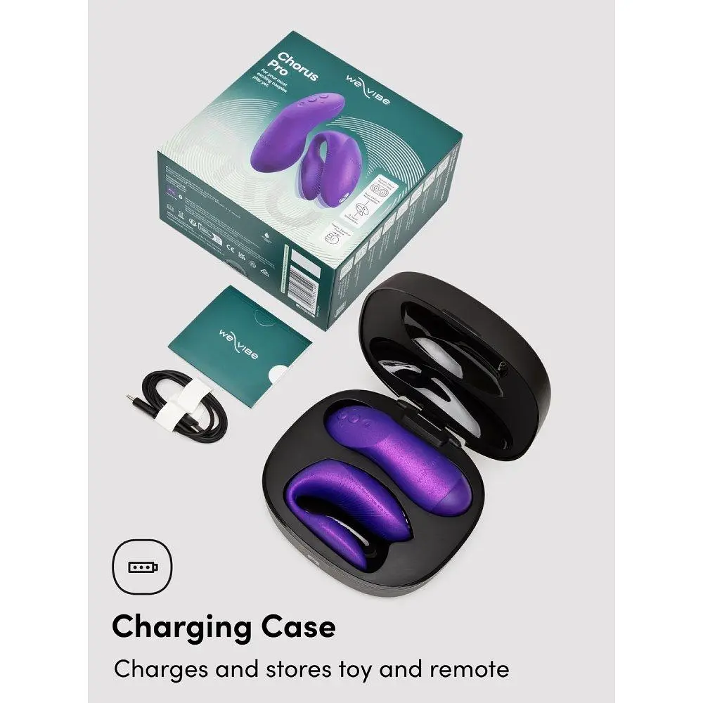 Вібратор We-Vibe Chorus Pro Cosmic Purple для пар зі смарт-управлінням - фото 19