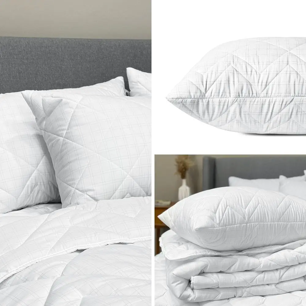 Подушка Ideia Antistatic Sleep 50х70 см чохол зі стібкою та блискавкою штучний пух у сумці (8-36060) - фото 4