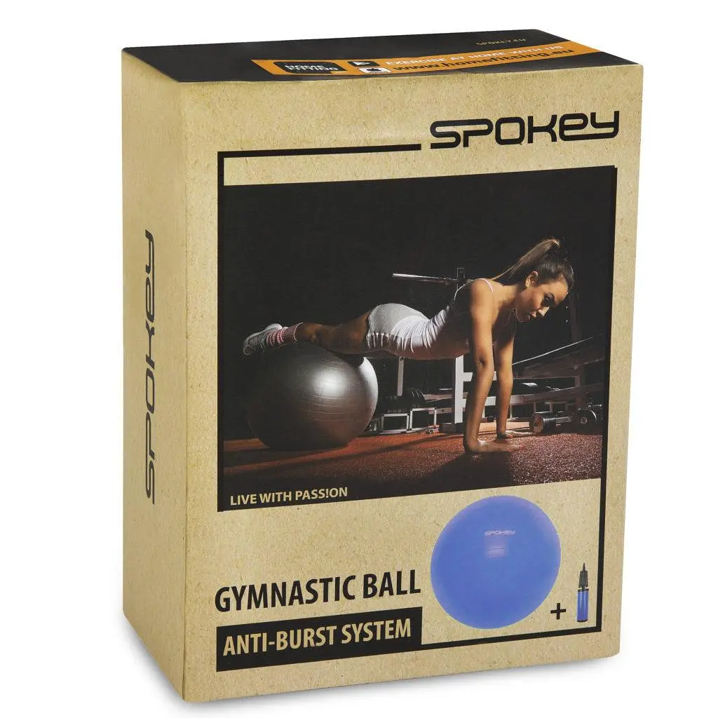 Гімнастичний м'яч для спорту з насосом Spokey 55х55 см fit0009136 - фото 6