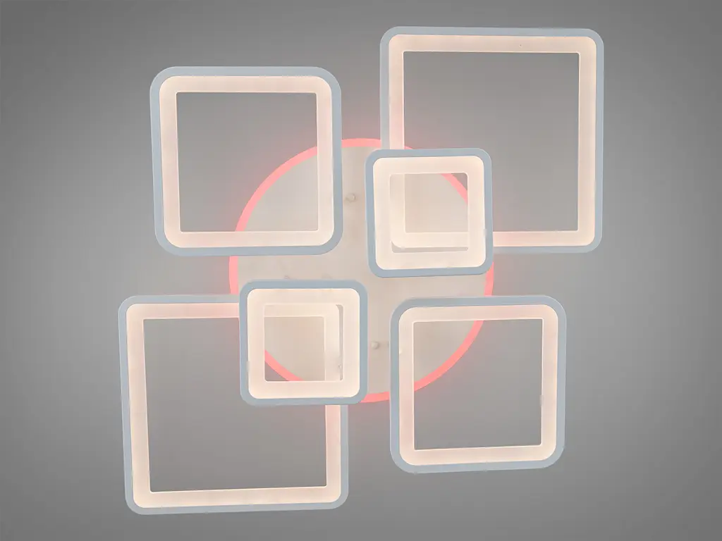 LED люстра на пульте с димером и разноцветной подсветкой, 150W - фото 3