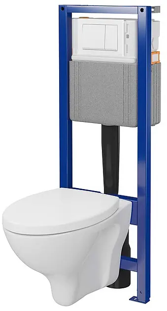 Комплект инсталляция Cersanit System 40 + унитаз Cersanit Mito Red 411 с сиденьем полипропилен и белой клавишей Enter S701-788 - фото 2