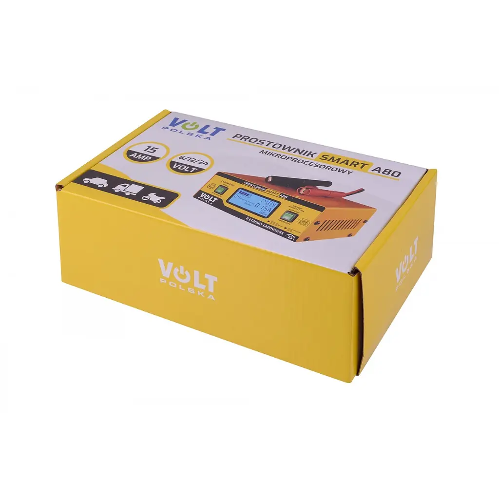 Зарядное устройство Volt Polska SMART 6V/12V/24V 15A A80 - фото 4