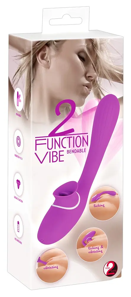Вібратор You2Toys 2 Function Bendable Vibe 22.3 см фіолетовий - фото 11