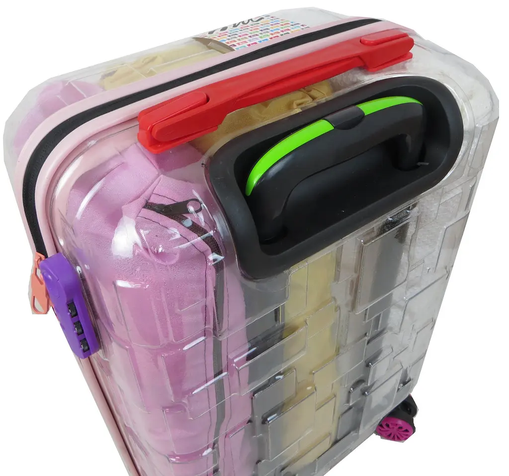 Валіза маленька My Luggage ABS-пластик 55х34х25 см 42 л Прозора - фото 9