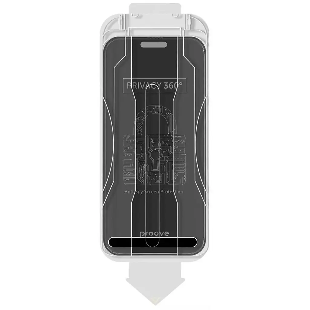 Защитное стекло Proove Privacy 360 Installation Box для Apple iPhone 17 Pro Max (PG360I17PM01) [161937] - фото 3