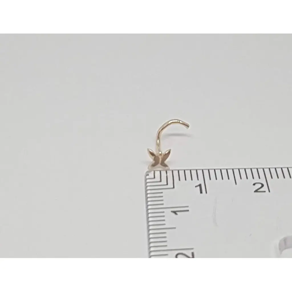 Золота сережка-пірсинг Dear в ніс Dear. 1015 - фото 5