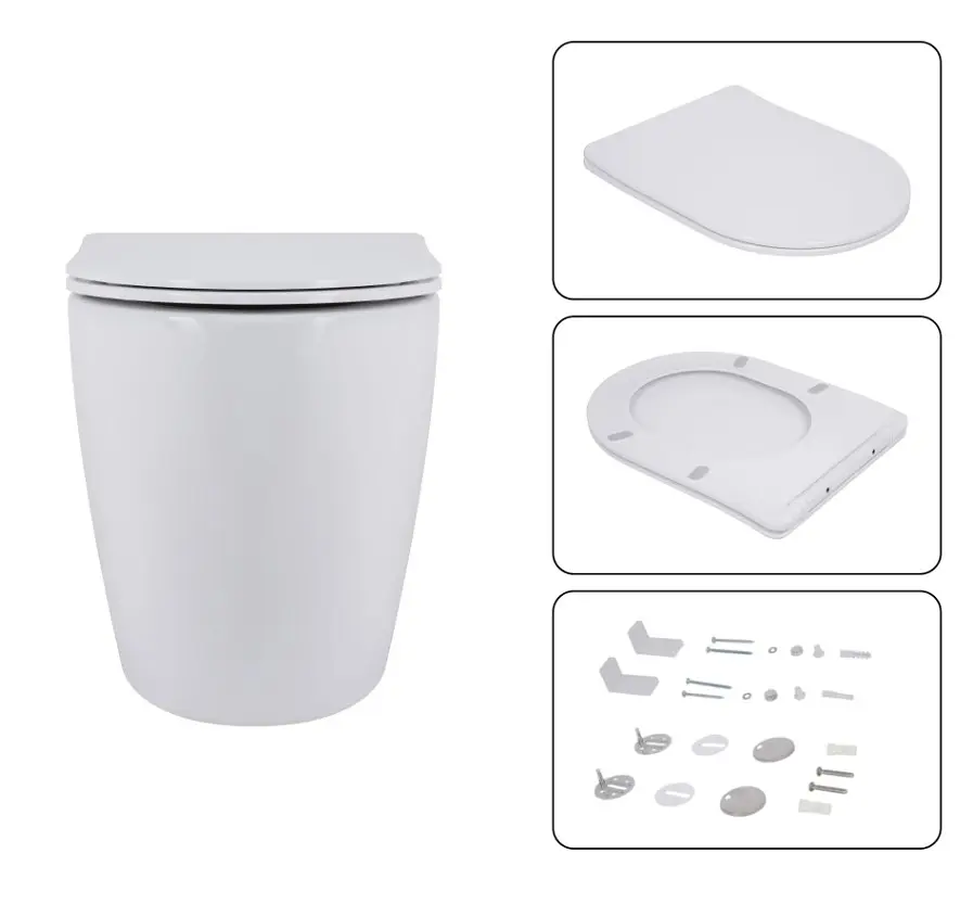 Набір Q-tap Nest 4 в 1 підвісний унітаз Robin Ultra Quiet 520x365x365 + комплект інсталяції QT13332381AW47504 - фото 3