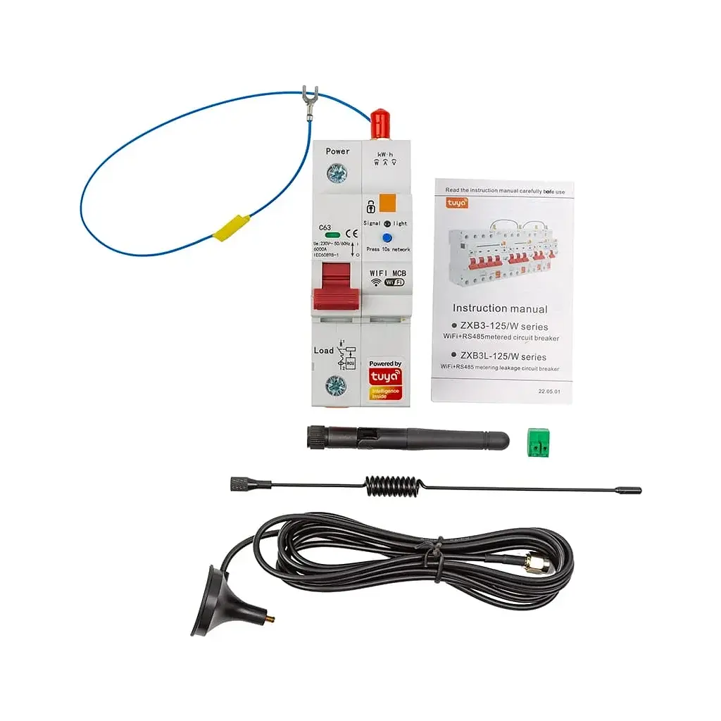 Автоматичний вимикач TUYA Wifi SCB01, 63A (HS084042) - фото 3