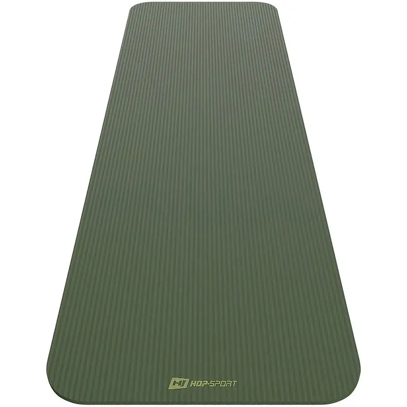 Коврик для йоги Hop-Sport HS-NB010GM NBR 1см темный хаки - фото 9