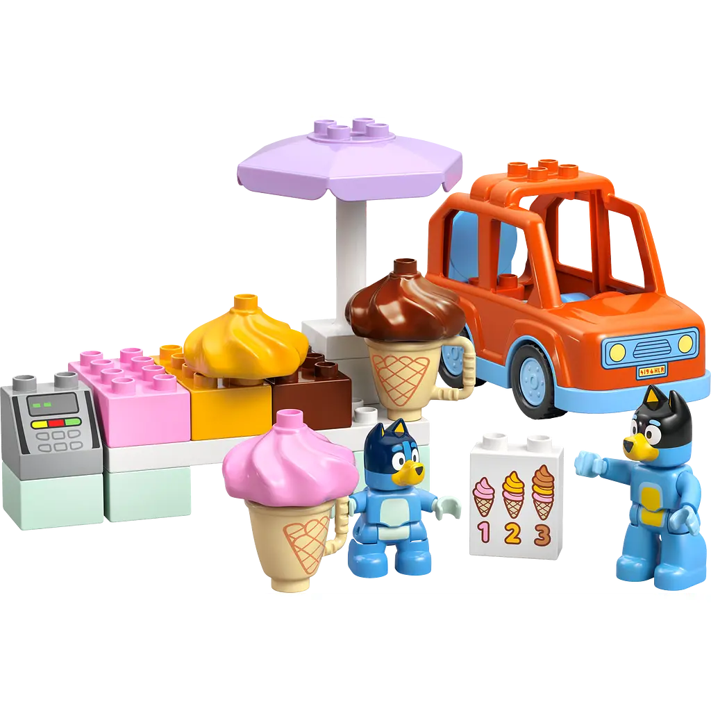 Конструктор LEGO DUPLO Bluey Путешествие с мороженым из Блуи 22 детали (10458) - фото 4