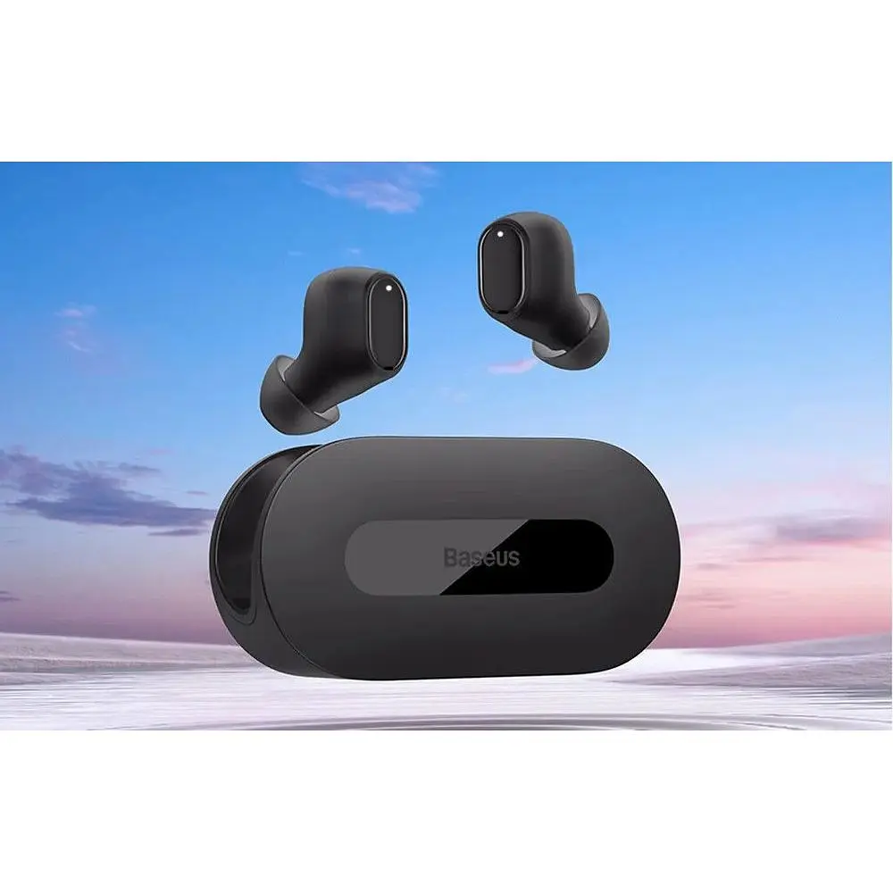 Беспроводные наушники Baseus EZ10 (A00054300116-Z1) стерео гарнитура в кейсе черная - фото 2