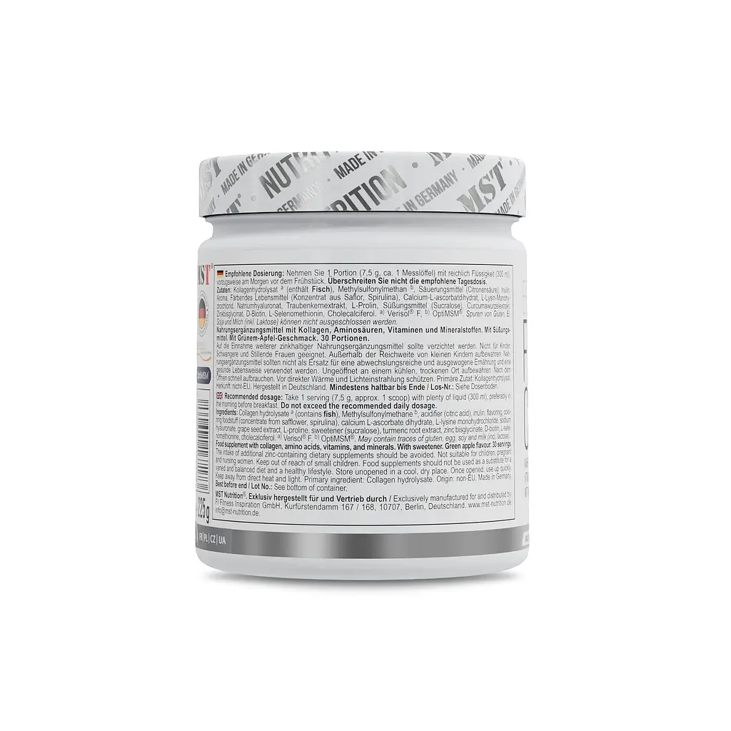 Морський колаген Fish Collagen Beauty, 225 грам - Зелене яблуко MST Nutrition vit0004198 - фото 3
