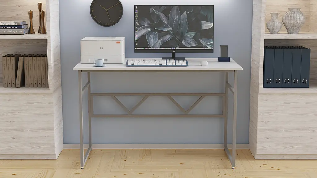 Компьютерный стол Ferrum-decor Райан 75x140x70 серый ДСП Белый 16мм (FRD-101641) - фото 4