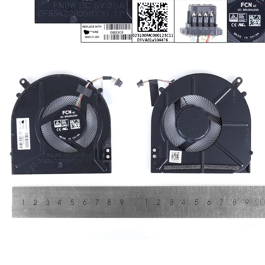 Вентилятор для HP Pavilion X360 15-ER 15T-ER TPN-W147, (M45131-001, FCN FN9W DFS5K22B056735) - фото 3