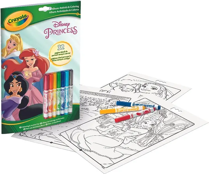Розмальовка Disney Princess 32 сторінки та 7 фломастерів (5807G) - фото 2