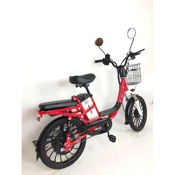 Електровелосипед Minako V4 PRO двомісний 500W/60V/18Ah із заднім амортизатором червоний - фото 2