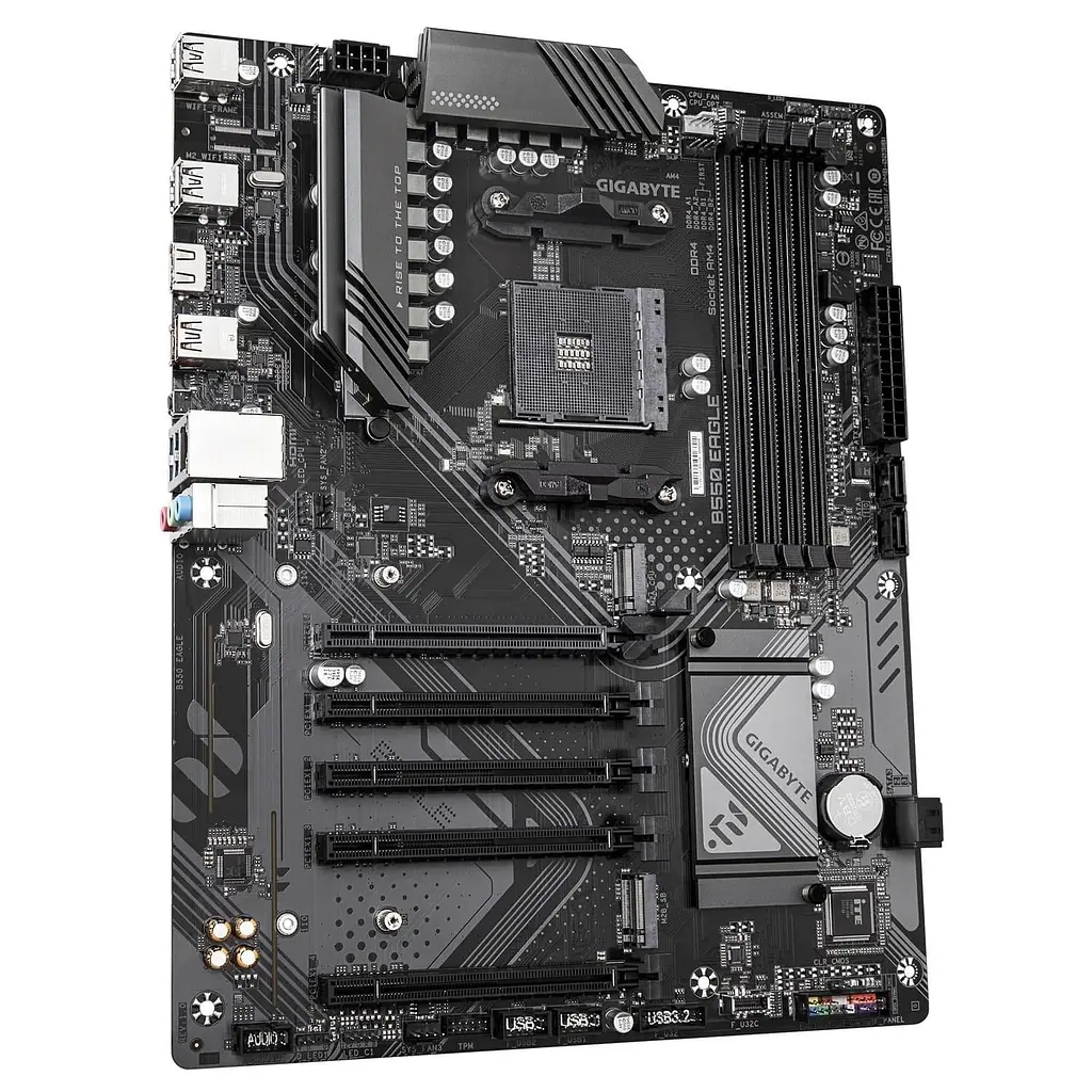 Материнська плата Gigabyte B550 EAGLE (B550 EAGLE) (Socket AM4, AMD B550, ATX) - фото 2