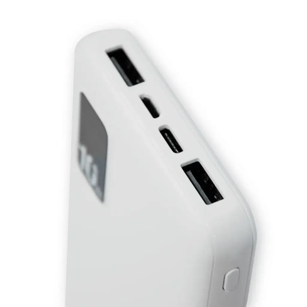 Павербанк 10000 mAh белый портативное зарядное устройство power bank для телефона 2.1А Kensa KP-64 - фото 6
