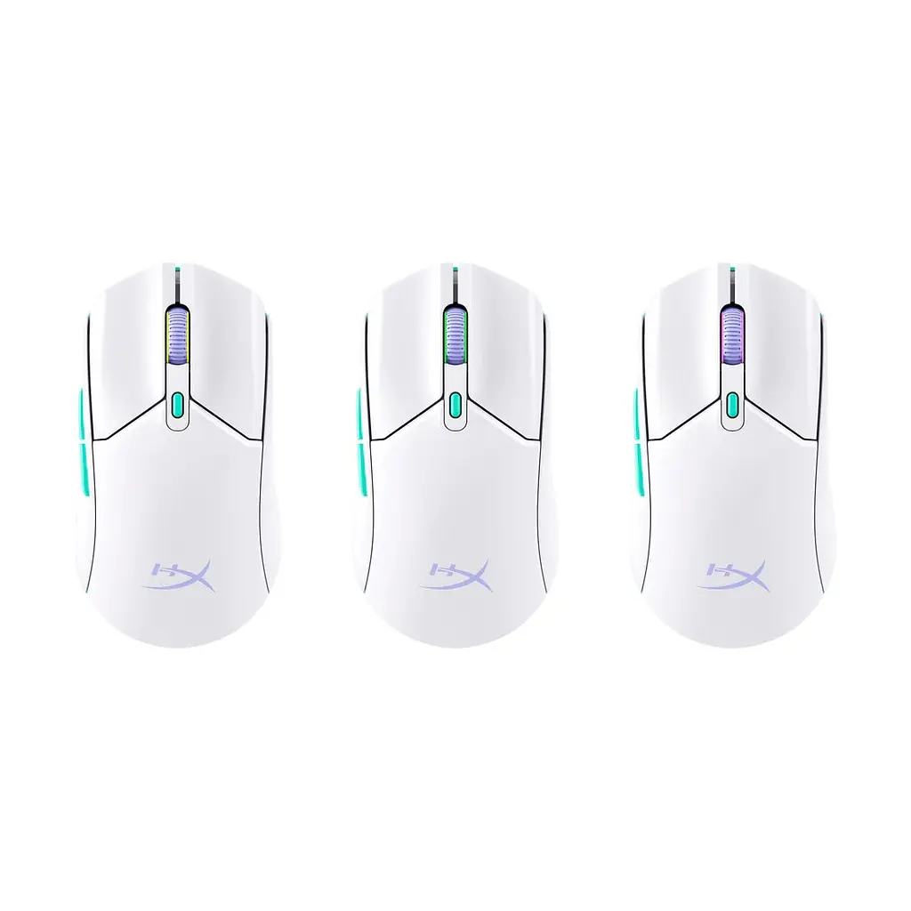 Комп'ютерна миша HyperX Pulsefire Haste 2 Core RGB WL/BT білий teh0014129 - фото 5