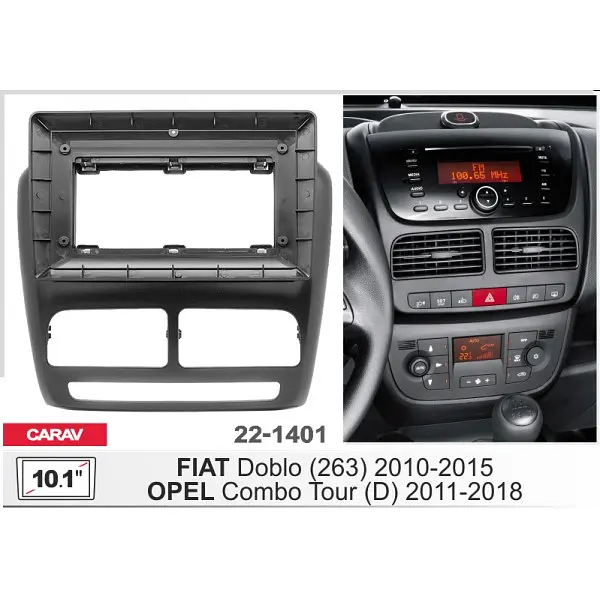 Переходная рамка Opel Combo, Fiat Doblo Carav 22-1401 - фото 5