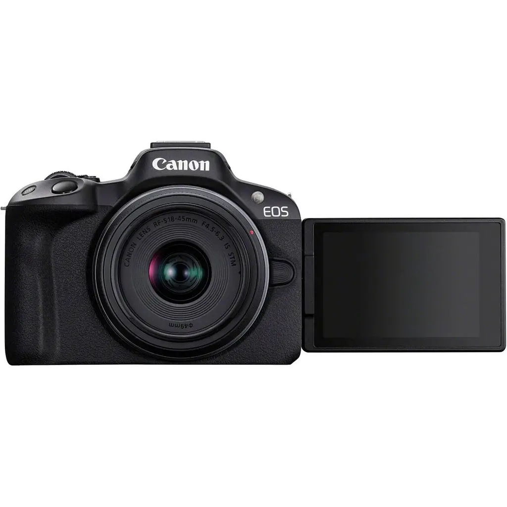 Бездзеркальний фотоапарат Canon EOS R50 Creator Kit RF-S 18-45mm f4.5-6.3 IS STM Black [5811C036] [140465] - фото 4
