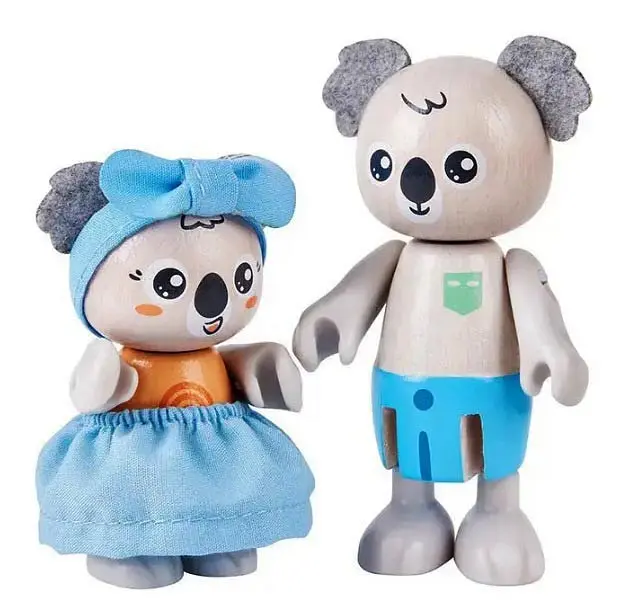 Деревянный набор Hape Семья коал E3528 набор игровых фигурок - фото 4