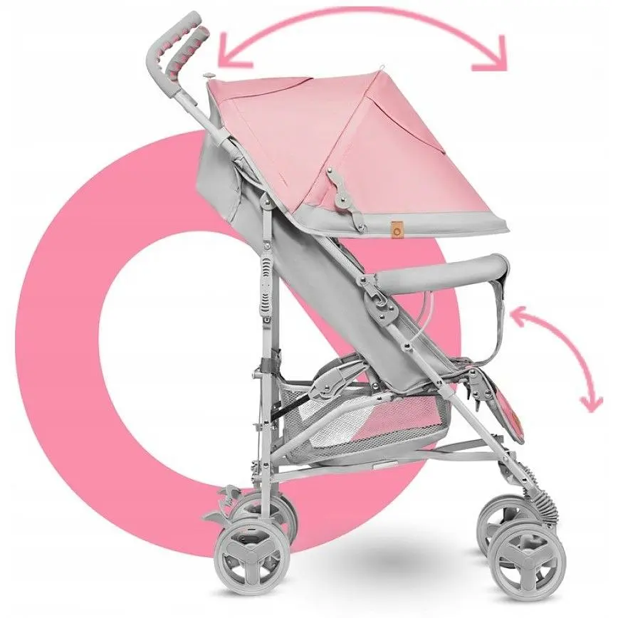 Коляска прогулянкова Lionelo Elia Tropical Pink, рожевий (LO-ELIA TROPICAL PINK) - фото 3