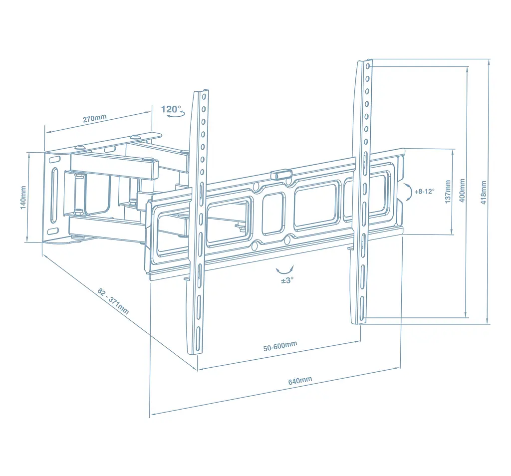 Кронштейн Walfix R-514B VESA600х400мм - фото 2