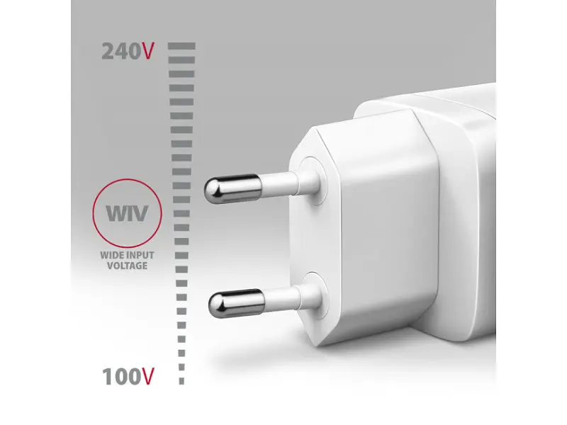 Мережевий зарядний пристрій AXAGON 65 W White (ACU-DPQ65W) - фото 3