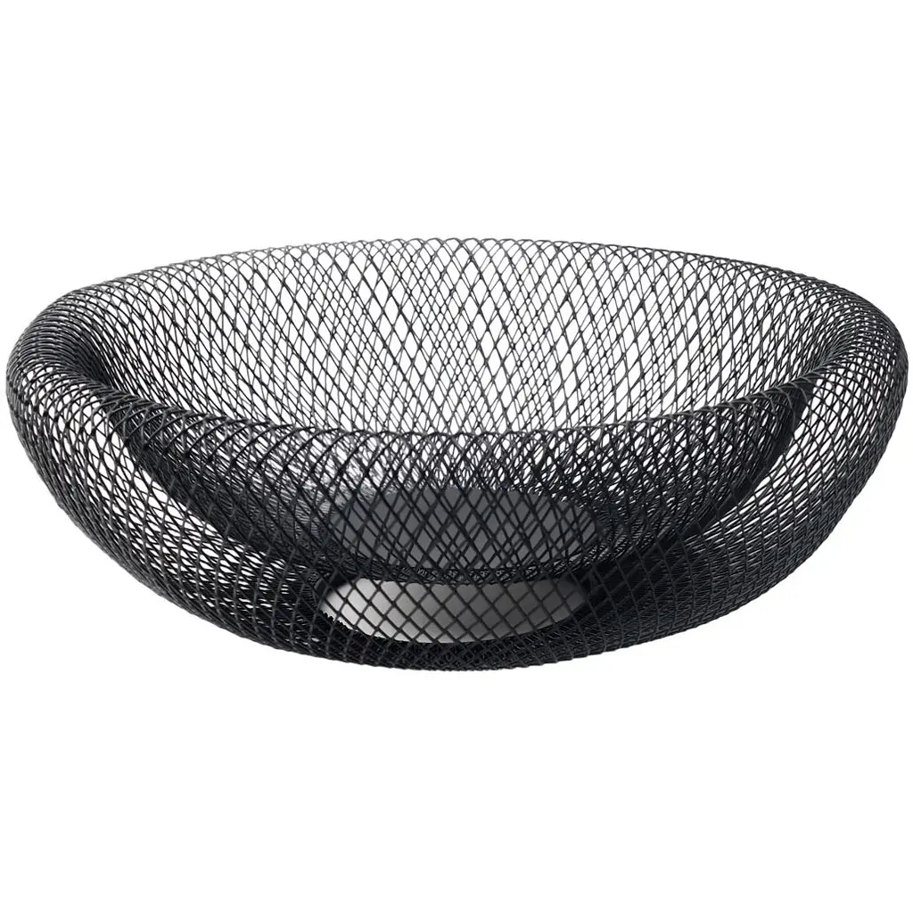 Кошик для фруктів MBM Home металевий 270x90 мм чорний (KP-144 S BLACK)