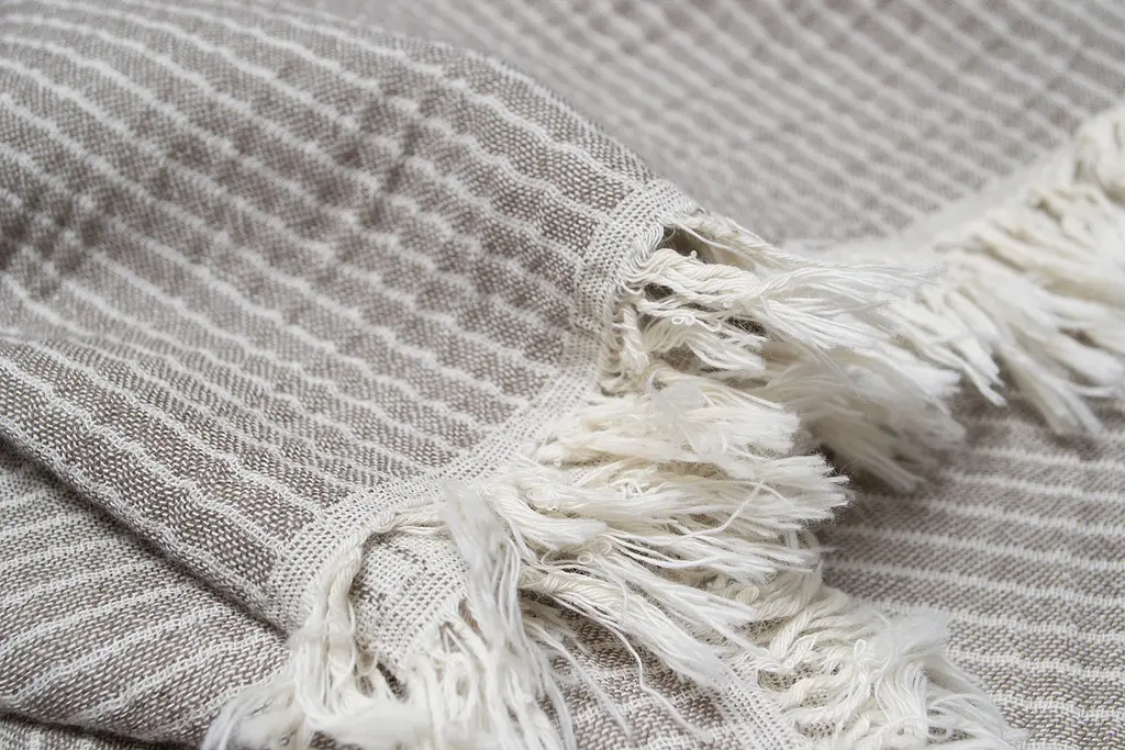 Покрывало Lotus Home - Premium Stripe коричневый 190x225 - фото 5