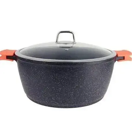 Каструля з кришкою Bohmann BH 7350-32 MRB 32 см 8.6 л сіра - фото 3