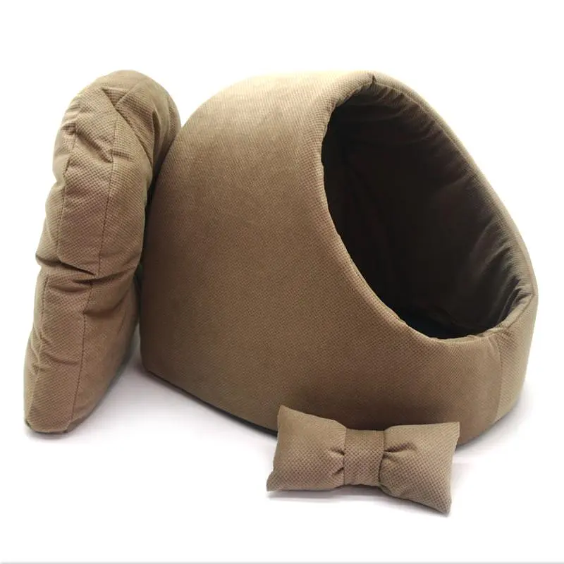 Будка для котів та малих порід собак Zoo-hunt Блиць коричневий №2 41х42х37 см (ZH48498113-1) - фото 4