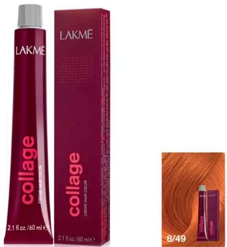Перманентная краска для волос Lakme Collage Creme Hair Color тон 8/49 60 мл - фото 2