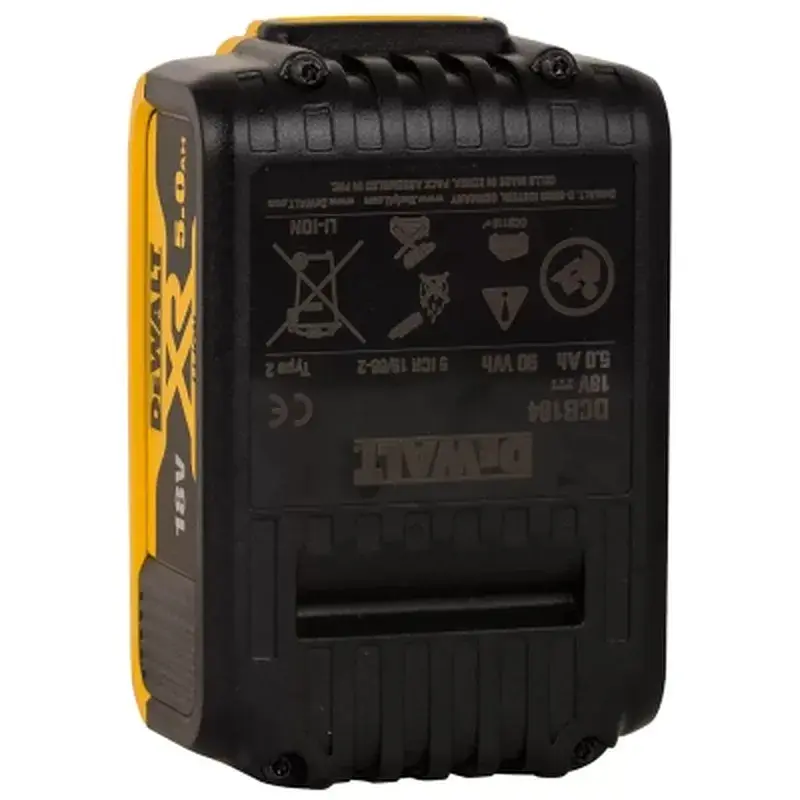 Акумулятор до електроінструменту DeWALT 18 В XR Li-lon 5Ah, 2 шт., 1.3 кг (DCB184P2) - фото 6