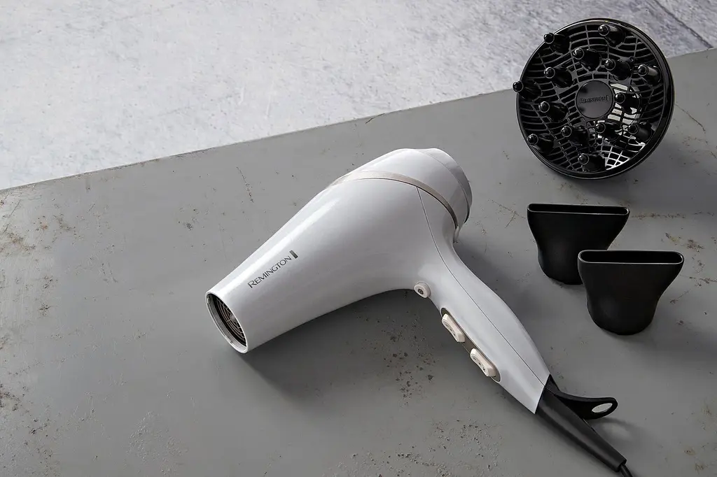 Фен Remington HydraLuxe, 2300 Вт, 3 режима, диффузор, ионизация, холодный обдув, белый - фото 2
