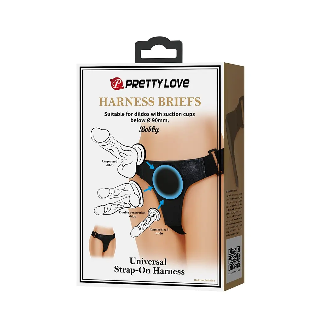 Трусики для страпону Pretty Love Harness Briefs чорний - фото 6
