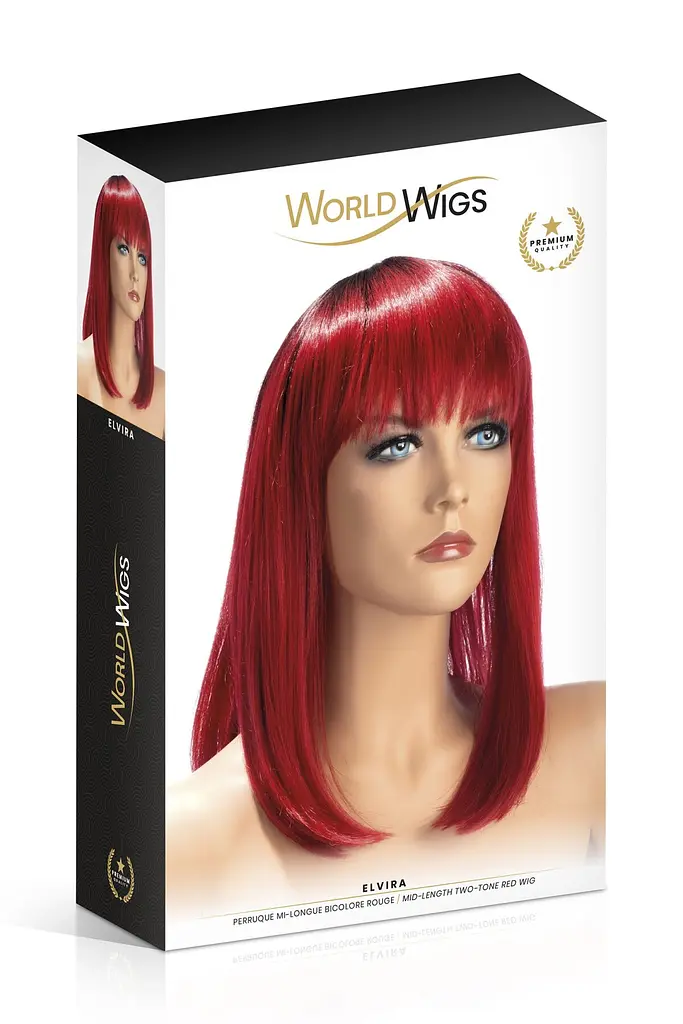 World Wigs Elvira Mid Length Two Tone Red - Перука (червона) - фото 2