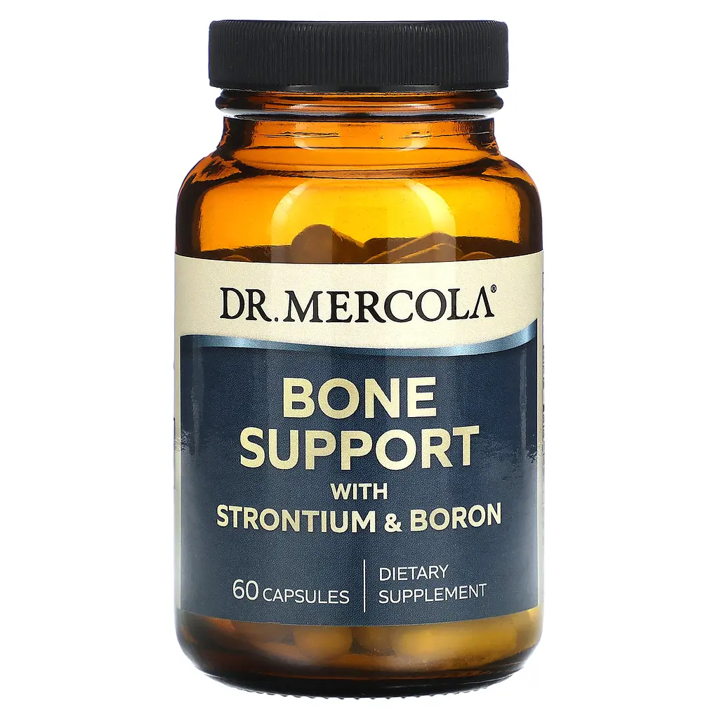 Підтримка кісток, стронцій та бору, Bone Support with Strontium and Boron, 60 капсул Dr. Mercola vit0001744