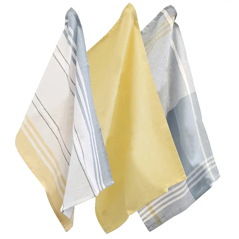 Набор кухонных полотенец Kela Pasado солнечно-желтый 65 х 45 см 3 шт. (15975) - фото 2