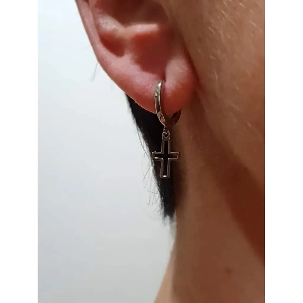 Золоті сережки KievGold Хрестики. 2/1074/1 - фото 2