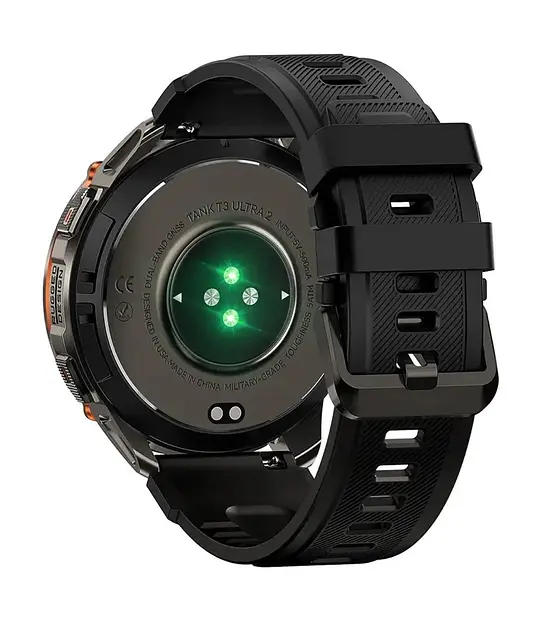 Розумні тактичні смарт-годинник Kospet Tank T3 Ultra 2 модуль GPS Black (18653) - фото 5