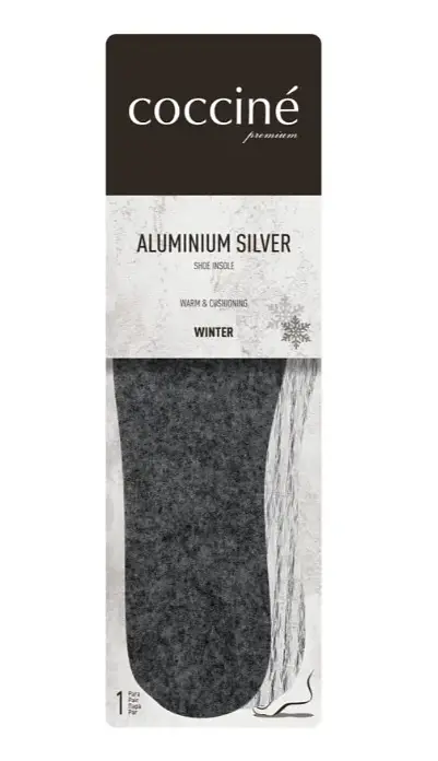 Устілки Coccine Aluminium Silver зимові теплоізоляційні повстяні з фольгою 4 мм. Розмір 39