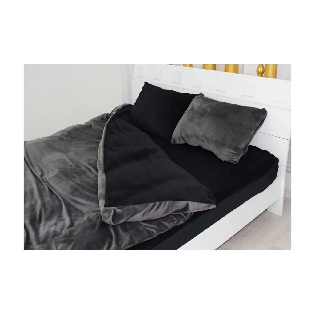 Постільна білизна MirSon Велюр Winter Frost 28-0005 + 28-0007 Trollius Velvet 2х143х210 (2200004008257) - фото 3